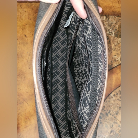 Dunhill Men's Black and Brown Leather Trim Bag - Picture 7 of 8